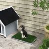 PawHut 2 Pack Artificial Dog Grass Pad with Tray for Potty Training Dogs, 26" x 16"
