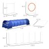 PawHut 8pcs Dog Agility Training Equipment Obstacle Course with Adjustable Jump Ring Weave Poles Square Pause Box Whistle