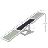 PawHut Dog Agility Equipment Wooden Seesaw White for Training and Exercise