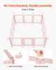 Dog Whelping Box with Window Transparent Playpen for X-Large Dog 60x59x23 in
