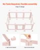 Dog Whelping Box with Window Transparent Playpen for Medium Dog 60x39x23 in