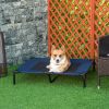 PawHut Cooling Elevated Dog Bed 36x30 Portable Raised Cot Washable Mesh Large Dogs Blue