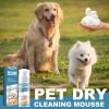 Yegbong Pet Dry Cleaning Mousse Body Wash For Young Cats And Dogs Wash Free To Remove Odor And Smooth Hair Cleaning