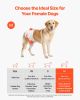 VEVOR Disposable Dog Diapers Super Absorbent Female Dog Diapers M Size 144 Count