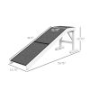 PawHut 60" Pet Ramp for Dogs & Cats, Non-Slip Carpet, Easy Access, White