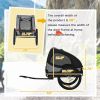 Aosom Medium Dog Bike Trailer with Hitch Coupler Quick Release Wheels Reflectors Safety Flag in Sleek Black