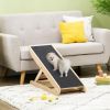 PawHut Folding Dog Ramp with Adjustable Height for Varying Surfaces, Pet Ramp for Small Dogs with Anti-Slip Surface, Puppy Ramp