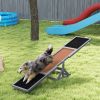 agiPawHut Wooden Dog Agility Seesaw for Training and Exercise, Weather Resistant, 83" L x 16" W x 14" H, Gray