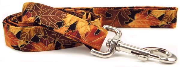 Autumn Leaves Dog Leash (size: X-Small)