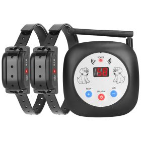 gps328FT Electric Wireless Dog Fence System With GPS Location Monitor Collar Receiver (Type: Dog Fence With 2 Collar)
