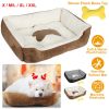 Pet Dog Bed Soft Warm Fleece Puppy Cat Bed Dog Cozy Nest Sofa Bed Cushion Mat For S/M Dog