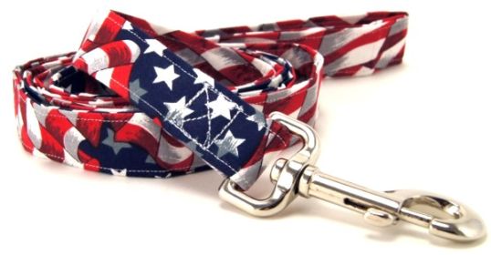 Flag (Stars & Stripes) Dog Leash (size: X-Small)