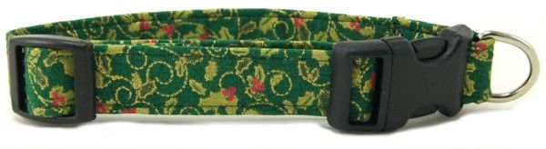 Golden Holly Dog Collar (size: small)