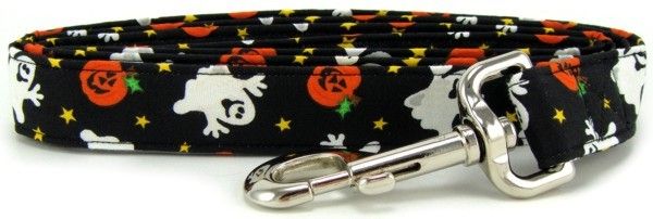Happy Ghosts Dog Leash (size: small)