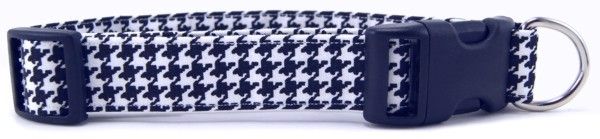 Houndstooth Dog Collar (size: X-Large)