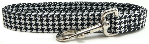 Houndstooth Dog Leash (size: small)