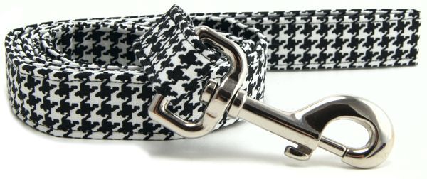 Houndstooth Dog Leash (size: large)