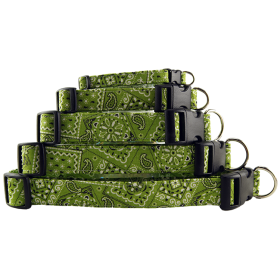 Lime Green Bandana Dog Collar (size: X-Small)