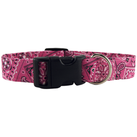 Pink Bandana Dog Collar (size: large)