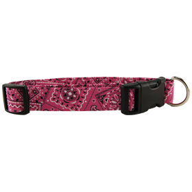 Pink Bandana Dog Collar (size: medium)
