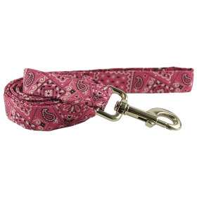 Pink Bandana Dog Leash (size: large)