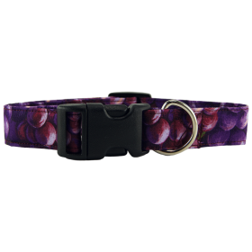 Purple Grapes Dog Collar (size: X-Small)