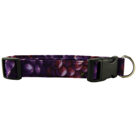 Purple Grapes Dog Collar (size: small)