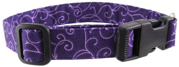 Purple Swirl Dog Collar (size: X-Small)