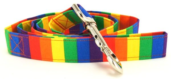Rainbow Pride Dog Leash (size: small)