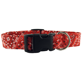 Red Bandana Dog Collar (size: large)