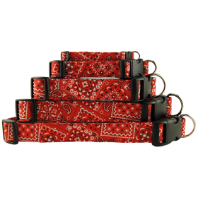 Red Bandana Dog Collar (size: X-Small)